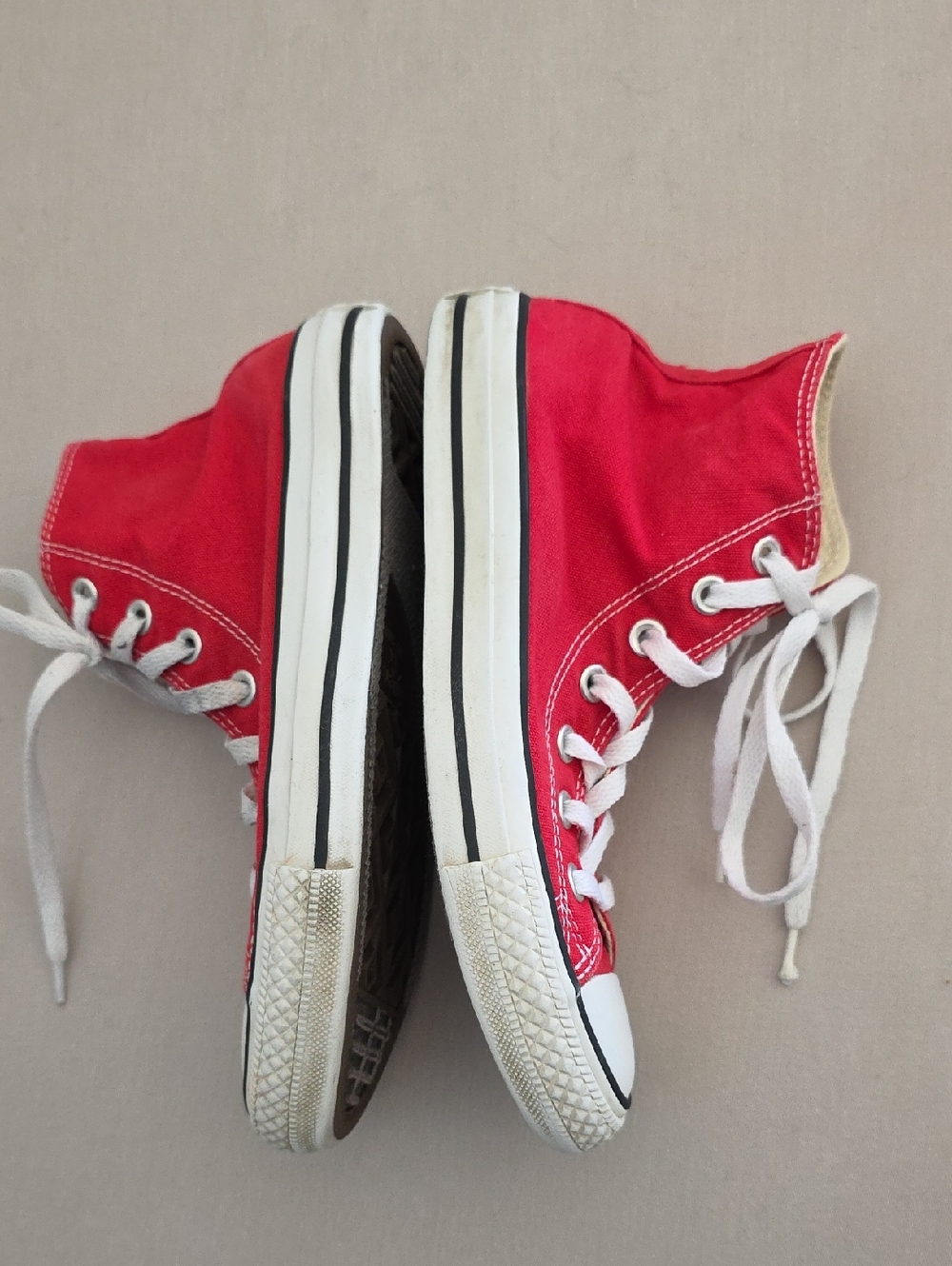 Converse All Star Red High Top Sneakers Womens Size 7 Mens Size 5 - Picture 11 of 14